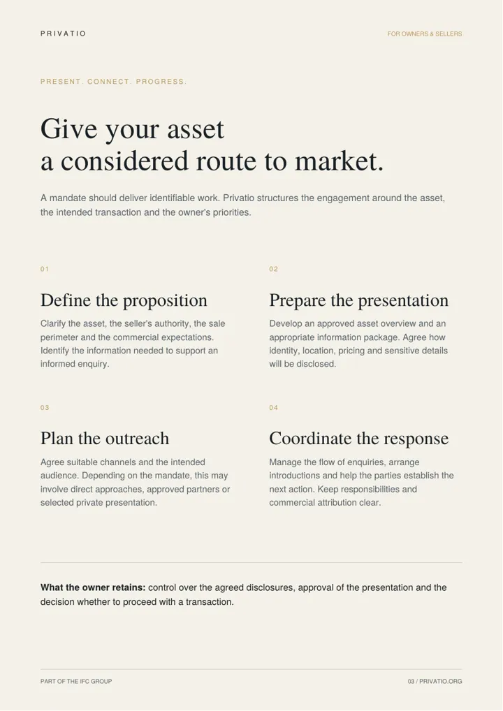 PRIVATIO brochure, page 3