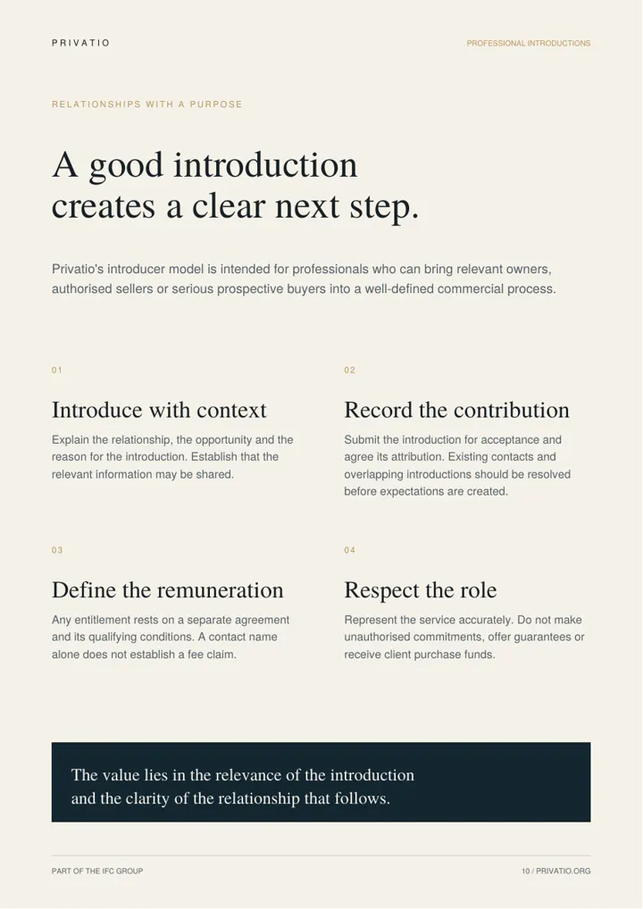 PRIVATIO brochure, page 10